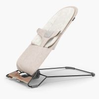 UPPAbaby Mira-in-1 bouncer and seat - Charlie - Sand Mélange | Black Frame | Walnut Wood  (available March 2024)