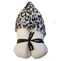Winx & Blinx Hooded Towel - Leopard White