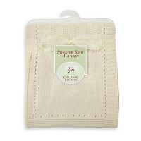 American Baby Co. Organic Cotton Sweater Knit Baby Blanket
