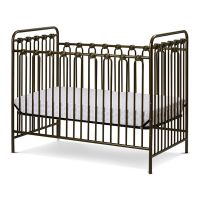 LA Baby Napa Full Size Metal Crib - Golden Nugget