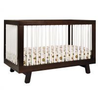Babyletto Hudson 3-in-1 Convertible Crib With Toddler Rail - Espresso/White
