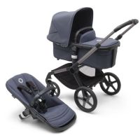 Bugaboo Fox5 Complete Stroller - Graphite/Stormy Blue/Stormy Blue 